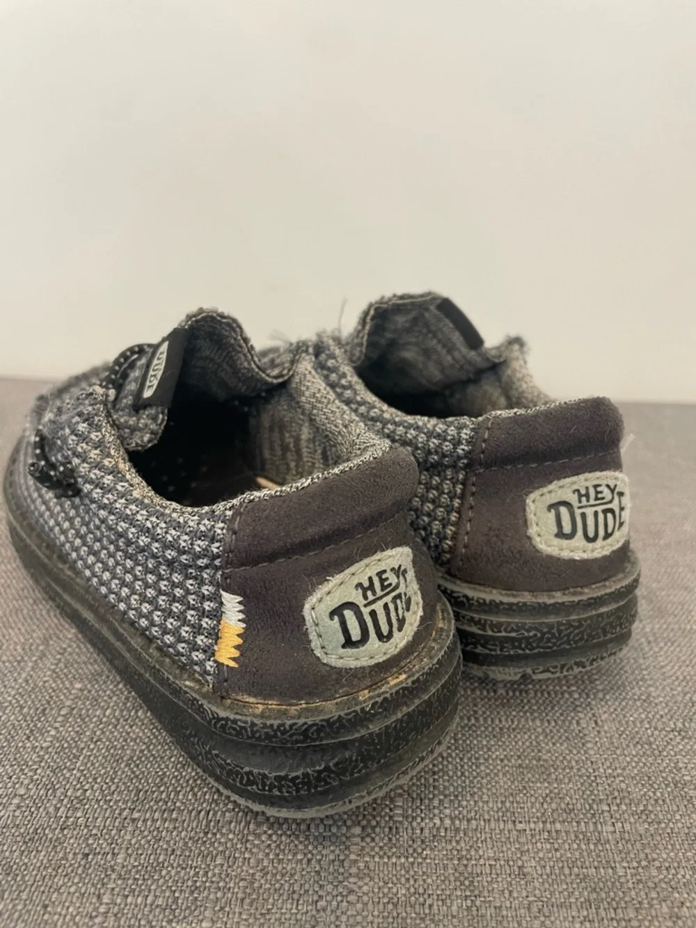 HEY DUDE Little Kid Wally Sport Mesh Loafers Gray Size 8